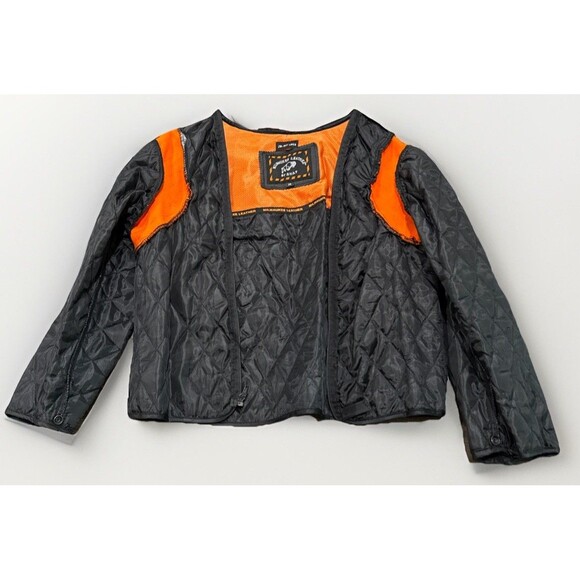 Milwaukee Leather Women’s M Black Motorcycle Jacket Zip-Out Liner Braided Sides - Picture 16 of 16